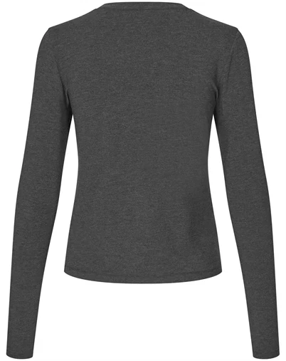 Mbym - Christina-M Top - Dark Grey Melange